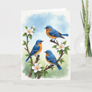 Azure Songbird Muttertagskarte Karte