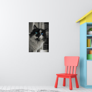 Azure Soul - Fine Art Archival Matt Katzenbild Poster