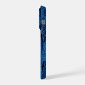 Azure Spiral – Journey into the Heart of Infinity iPhone Hülle (Linke Seite)