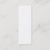 Azure stone Business Card Mini Visitenkarte (Rückseite)