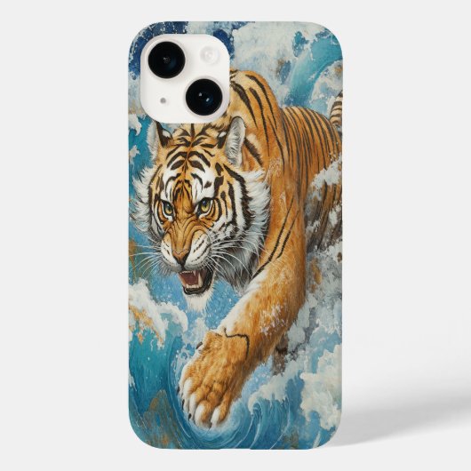 🐅 Azure Stride iPhone Case (Rückseite)