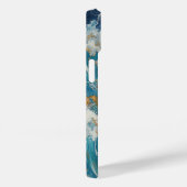 🐅 Azure Stride iPhone Case (Rückseite / Rechts)