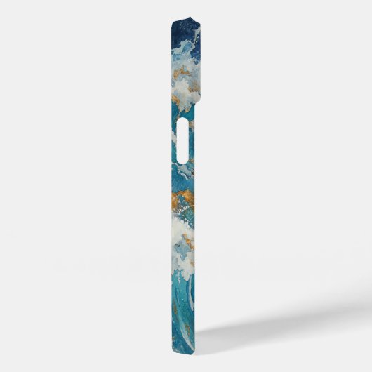 🐅 Azure Stride iPhone Case (Rückseite / Rechts)