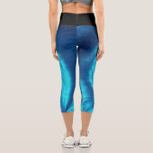 Azure Swirl Capri Leggings (Rückseite)