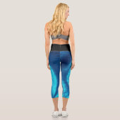 Azure Swirl Capri Leggings (Rückseite)