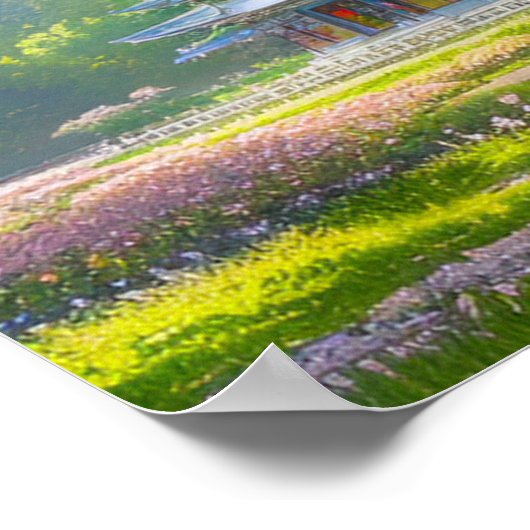 Azure Temple Haven Poster (Ecke)