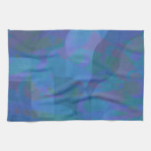 Azure Tides - Oceanic Abstrakt Geometry Geschirrtuch (Horizontal)