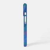 Azure Tides - Oceanic Abstrakt Geometry iPhone 16 Hülle (Linke Seite)