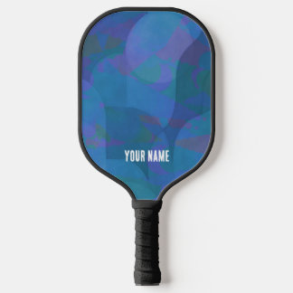 Azure Tides - Oceanic Abstrakt Geometry Pickleball Schläger