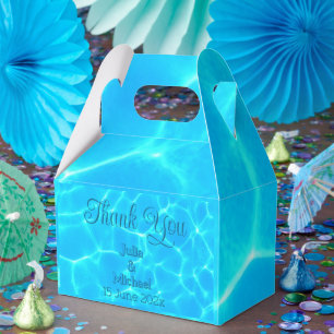 Azure Türkise Bleu Water Reflection Minimalismus Geschenkschachtel