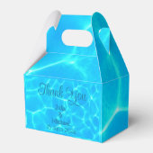 Azure Türkise Bleu Water Reflection Minimalismus Geschenkschachtel (Vorderseite)