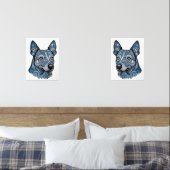 Azure und Indigo die Blue Heeler Twins Bilderwand Sets (Schlafzimmer)