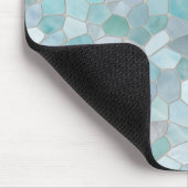 Azure Verdigris Mosaic Mousepad (Ecke)
