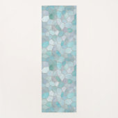 Azure Verdigris Mosaic Yogamatte (Vorderseite)