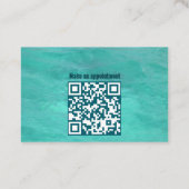 Azure water logistics services minimalist visitenkarte (Rückseite)