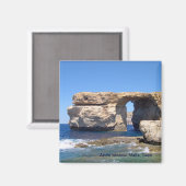 Azure Window in Gozo, Malta Magnet (Vorderseite/Rückseite)