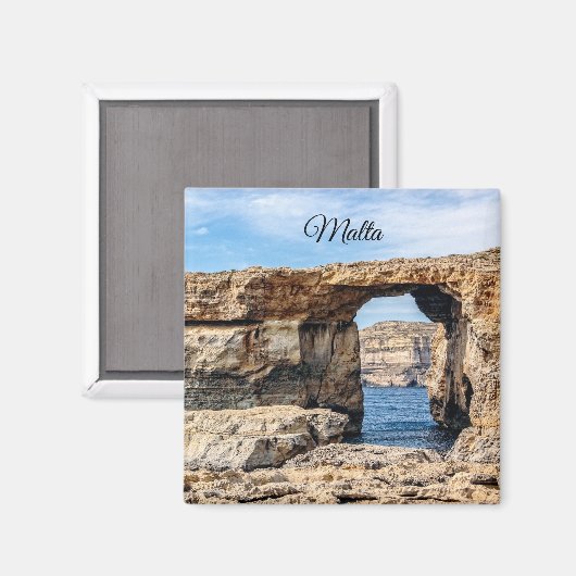 Azure Window in Malta Magnet (Vorderseite/Rückseite)