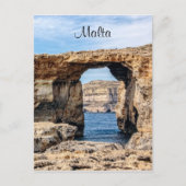 Azure Window in Malta Postkarte (Vorderseite)