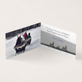 Azure Winter Marvels Faltbuchkarte (Innenseite)