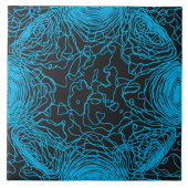 Azure Yarn Keramik Tile Fliese (Vorderseite)