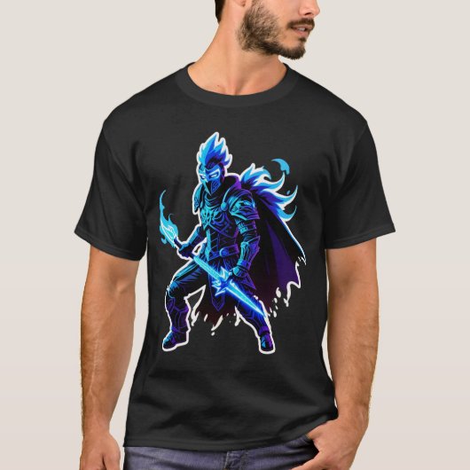 Azurflammen-Wächter T-Shirt (Vorderseite)