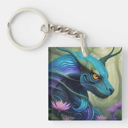 „Azuris –Bewahrer des Zauberwaldes  Schlüsselanhänger (Vorderseite)