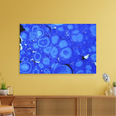 Azurit, ein Erz von Kupfer, Arizona, USA Leinwanddruck (Insitu (Wohnzimmer))