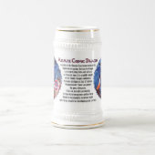 Azurit Kosmischer Drache Bierglas (Mittel)