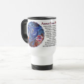 Azurit Kosmischer Drache Reisebecher (Vorderseite Links)