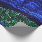 Azurit und Malachit Geschenkpapier (Ecke)