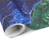 Azurit und Malachit Geschenkpapier (Rolleneckpunkt)