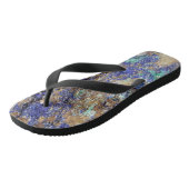 Azurit und Malachite Paare von Flip Flops Badesandalen (Schrägansicht)