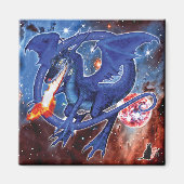 Azurite Cosmic Dragon Magnet (Vorne)