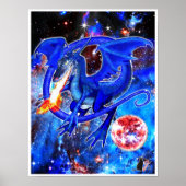 Azurite Cosmic Dragon Poster (Vorne)