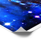 Azurite Cosmic Dragon Poster (Ecke)