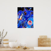 Azurite Cosmic Dragon Poster (Küche)
