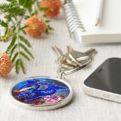 Azurite Cosmic Dragon Schlüsselanhänger (Seite)