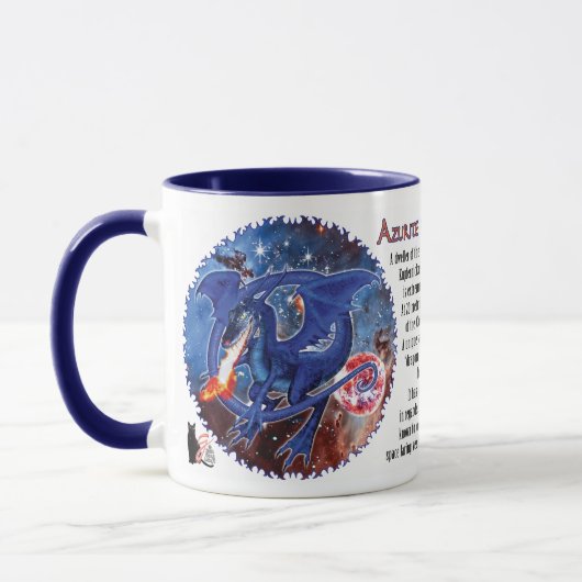 Azurite Cosmic Dragon Tasse (Links)