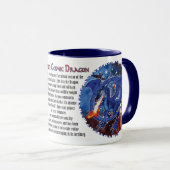 Azurite Cosmic Dragon Tasse (VorderseiteRechts)