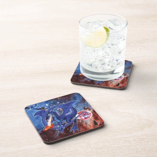 Azurite Cosmic Dragon Untersetzer (Rechte Seite)