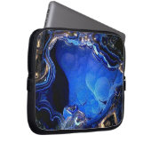 Azurite Geode 3D Gel Laptop Sleeve (Vorne Rechts)