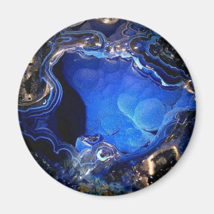 Azurite Geode Magnet