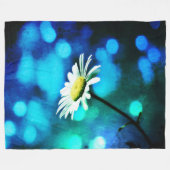 Azurite Malachite Daisy Fleecedecke (Vorderseite (Horizontal))
