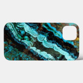 Azurite Malachite Gemstone Case-Mate iPhone Hülle (Rückseite (Horizontal))