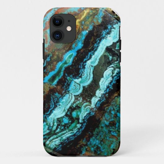 Azurite Malachite Gemstone iPhone 5 Fall Case-Mate iPhone Hülle (Rückseite)