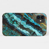 Azurite Malachite Gemstone iPhone 5 Fall Case-Mate iPhone Hülle (Rückseite (Horizontal))