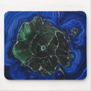 Azurite Malachite Island Mousepad