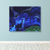 Azurite Malachite Stone auf Wrapped Canvas Leinwanddruck (Insitu (Holzboden))