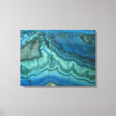 Azurite Malachite Wrapped Canvas Print Leinwanddruck (Vorderseite)