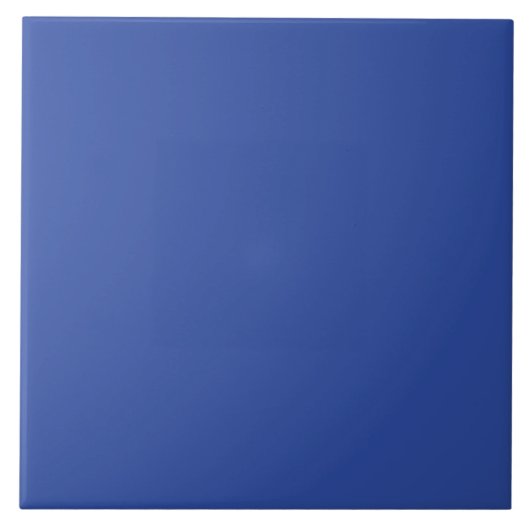 Azurite Royal Blue Personalisierter Trend Hintergr Fliese (Vorderseite)